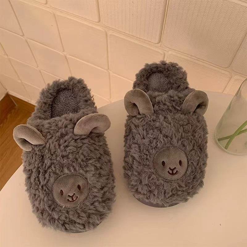 Warm Fuzzy Alpaca Llama Slippers - Goodlifebean