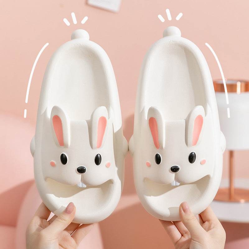 Shop Hoppin' Happy Kawaii Bunny Slippers - Shoes Goodlifebean Plushies | Stuffed Animals