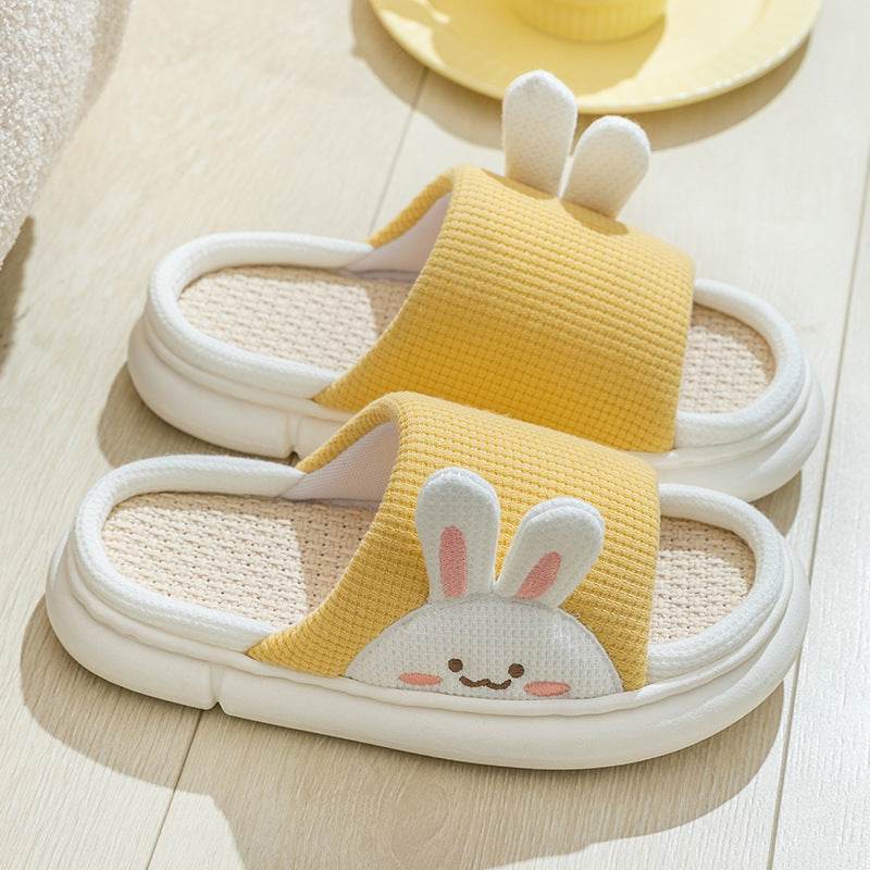 Shop Cute Bunny Linen Slippers - Shoes Goodlifebean Giant Plushies