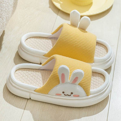 Shop Cute Bunny Linen Slippers - Shoes Goodlifebean Giant Plushies