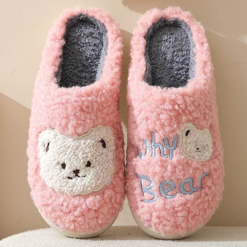 Fuzzy Plush Bear Slippers - Goodlifebean