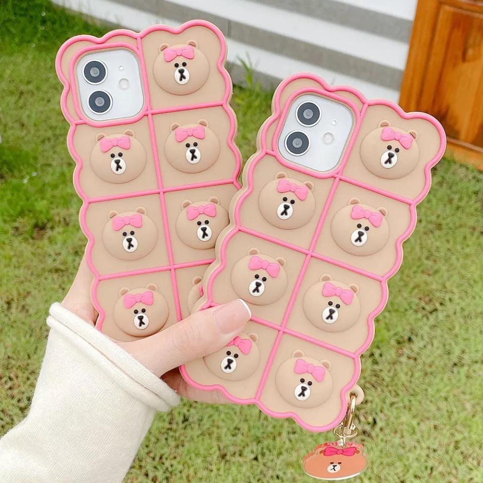 Shop Bear Pop It Phone Case - Mobile Phone Cases Goodlifebean Giant Plushies
