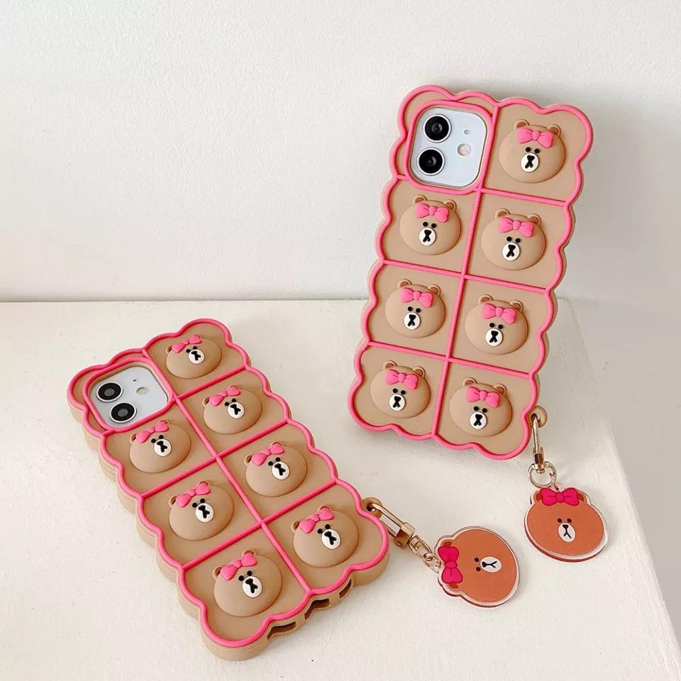 Shop Bear Pop It Phone Case - Mobile Phone Cases Goodlifebean Plushies | Stuffed Animals