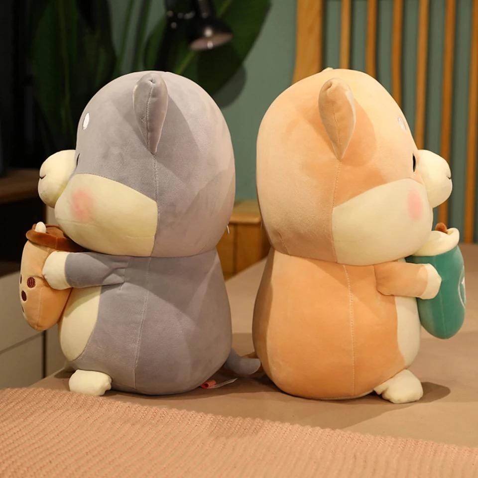 Bubble Tea Shiba Dog Plush | Boba Stuffed Animal Plushie - Goodlifebean