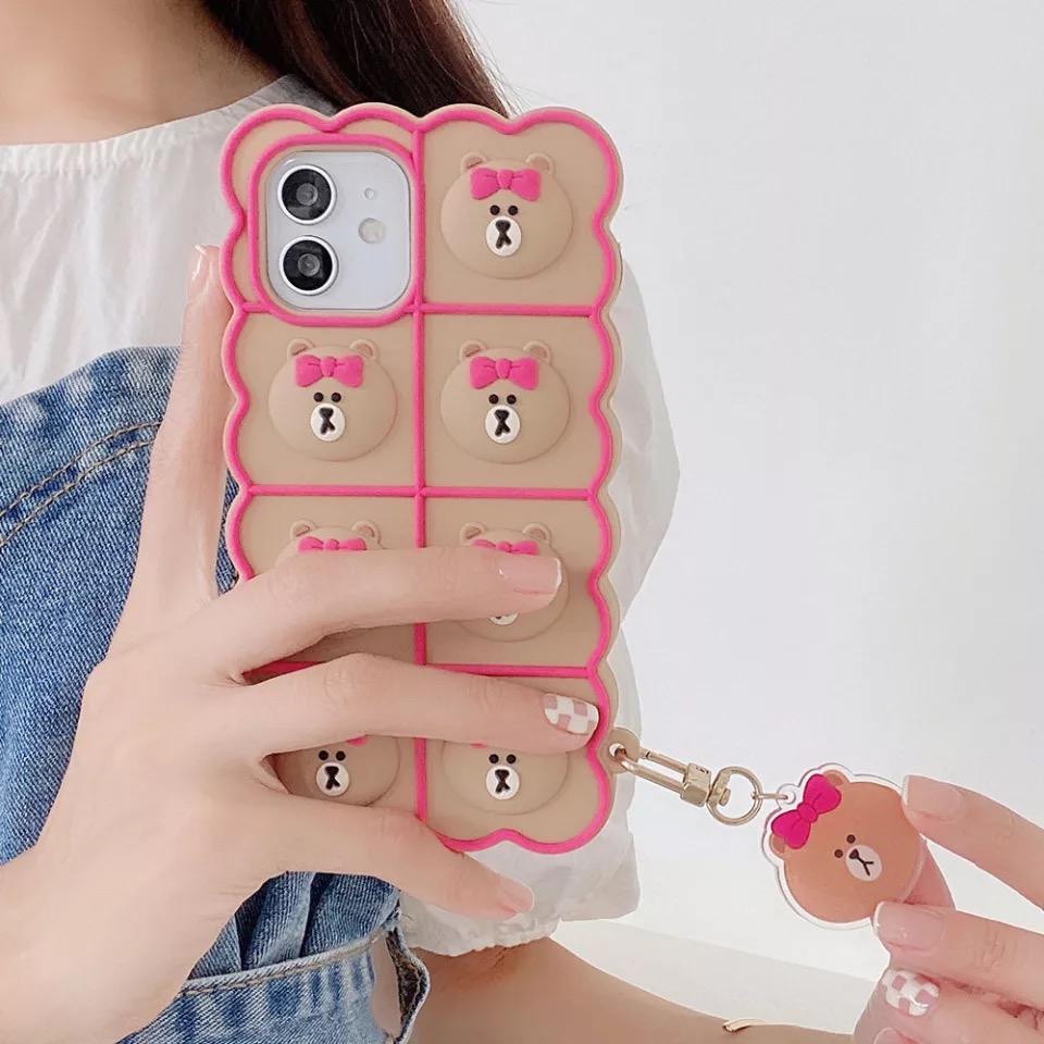 Shop Bear Pop It Phone Case - Mobile Phone Cases Goodlifebean Giant Plushies