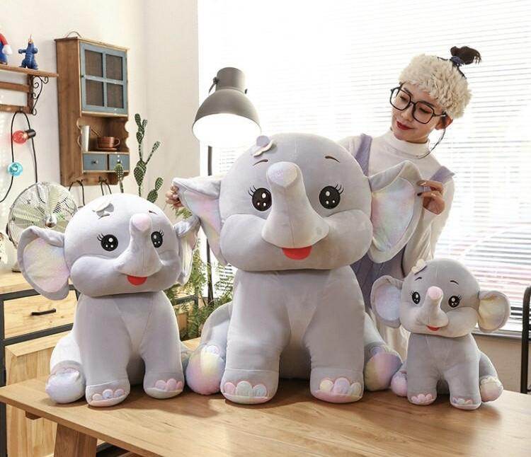 Elli: Giant Stuffed Elephant Plush - Goodlifebean