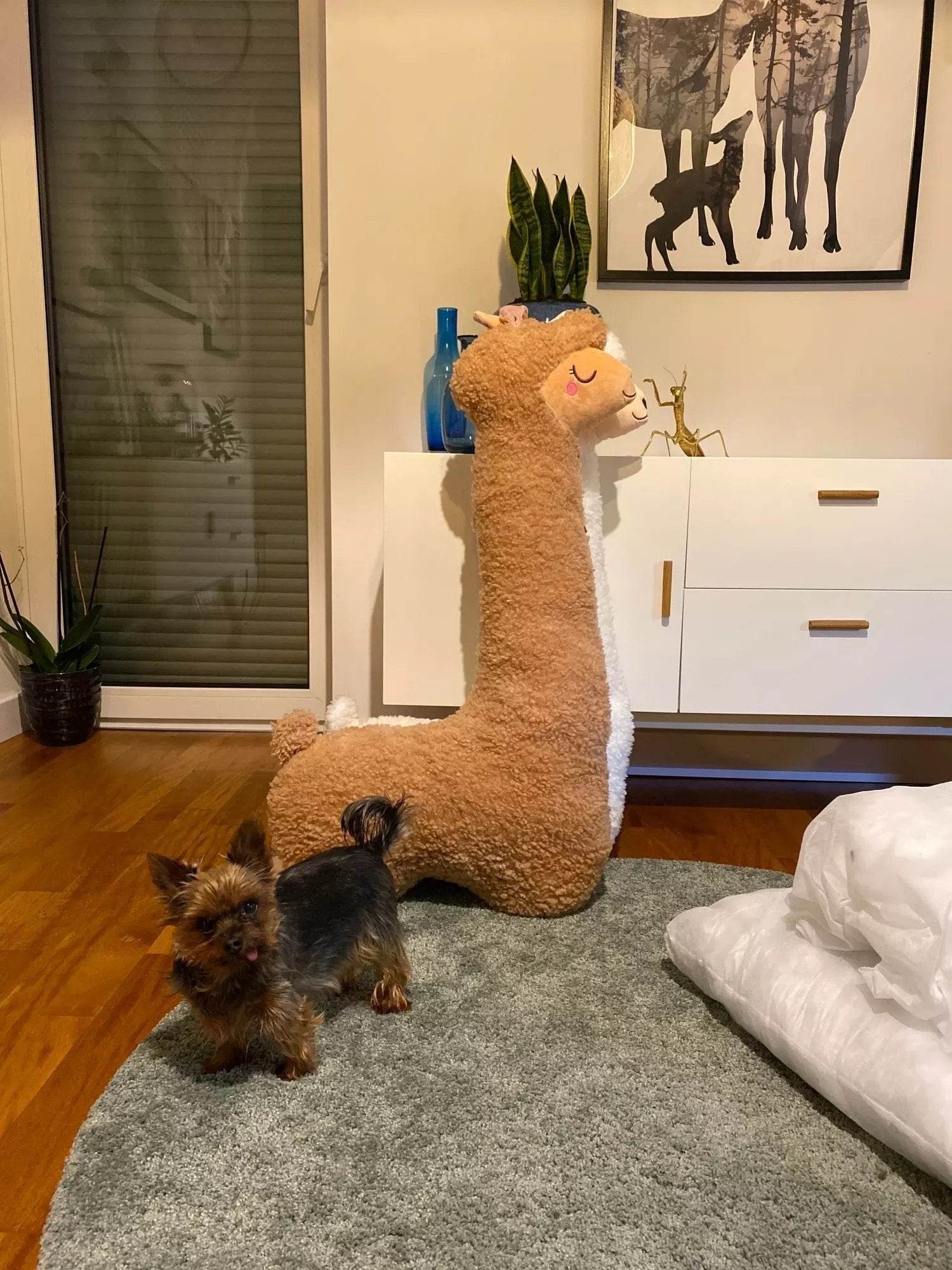 Giant Stuffed Llama Stress Relief Plush - Goodlifebean
