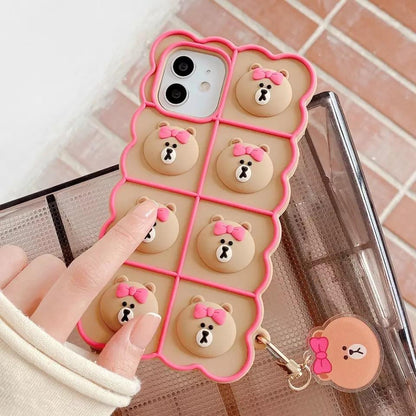 Shop Bear Pop It Phone Case - Mobile Phone Cases Goodlifebean Plushies | Stuffed Animals