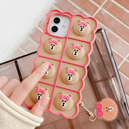 Shop Bear Pop It Phone Case - Mobile Phone Cases Goodlifebean Giant Plushies