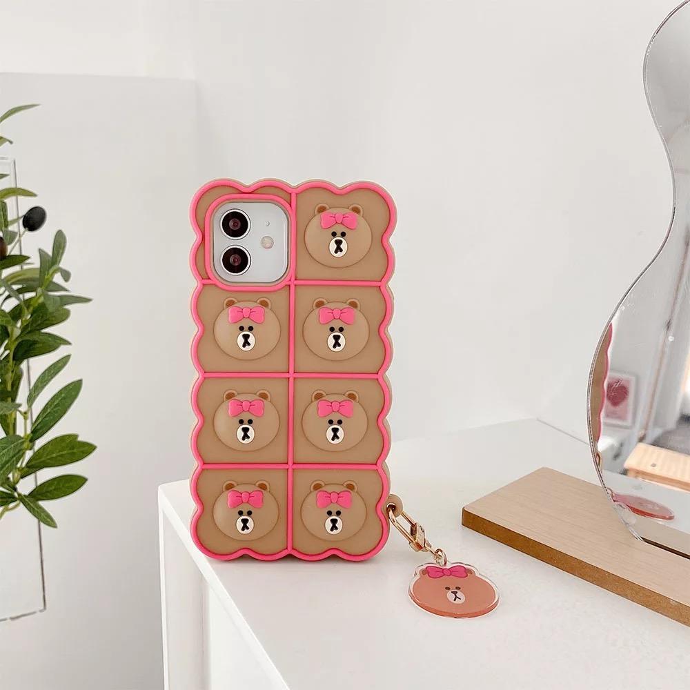 Shop Bear Pop It Phone Case - Mobile Phone Cases Goodlifebean Plushies | Stuffed Animals