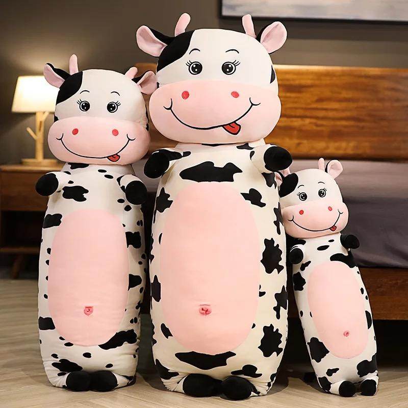 Carly The Giant Stuffed Cow Plush Goodlifebean - Main Image
