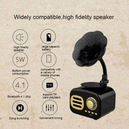 Vintage Gramophone Bluetooth Speaker - Goodlifebean