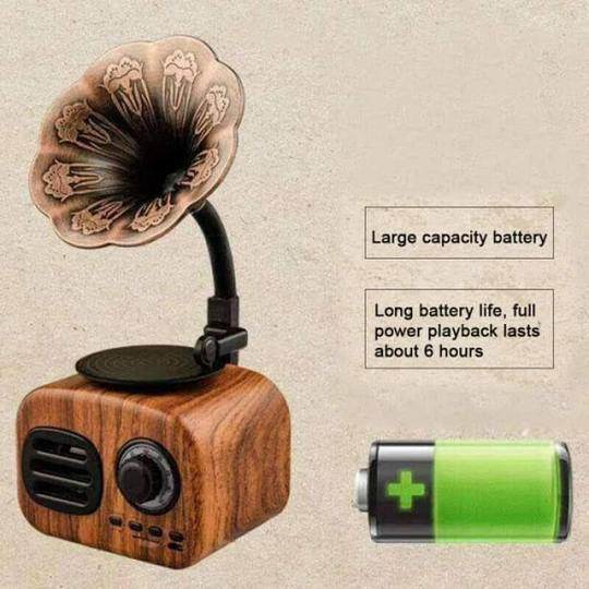Vintage Gramophone Bluetooth Speaker - Goodlifebean